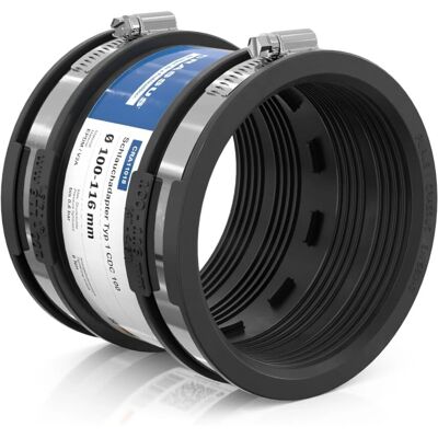 Crassus Adaptateur pour Tuyau - 100-116mm - Atténuation du Bruit - Publicité Crassus Adaptateur pour Tuyau - 100-116mm - Atténuation du Bruit - Publicité
