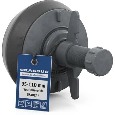 Crassus Rohrstopfen EPDM PVC - Innen/Außen - Druckdicht 95-110mm Crassus Rohrstopfen EPDM PVC - Innen/Außen - Druckdicht 95-110mm