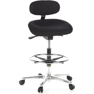 hjh OFFICE 608300 Ergonomiczne krzesło biurowe - Czarne - Regulowana wysokość i kąt nachylenia hjh OFFICE 608300 Ergonomiczne krzesło biurowe - Czarne - Regulowana wysokość i kąt nachylenia