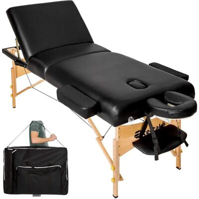 Tectake Massage-Tisch 3-Zonen, tragbar - Schwarz Tectake Massage-Tisch 3-Zonen, tragbar - Schwarz