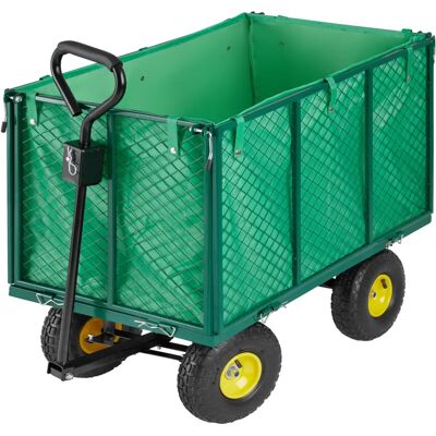 tectake Gartenwagen - 544kg Max, Grün, Metall - Garten, Strand, Transport tectake Gartenwagen - 544kg Max, Grün, Metall - Garten, Strand, Transport