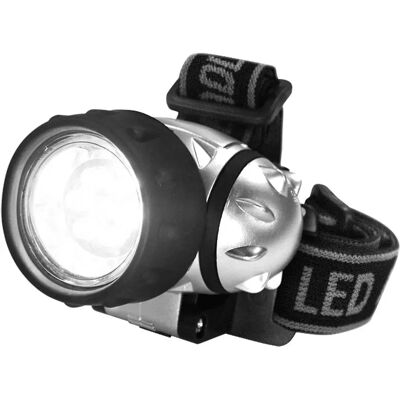 EAXUS KOPFLAMPE7 Lampe frontale LED - Réglable, 7 LEDs - Publicité EAXUS KOPFLAMPE7 Lampe frontale LED - Réglable, 7 LEDs - Publicité