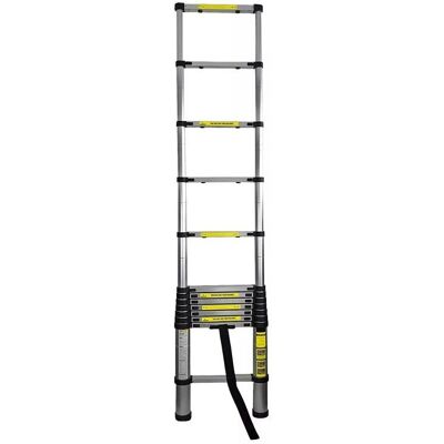 EAXUS 79710 - Teleskopleiter aus Aluminium, bis 3,8 m EAXUS 79710 - Teleskopleiter aus Aluminium, bis 3,8 m