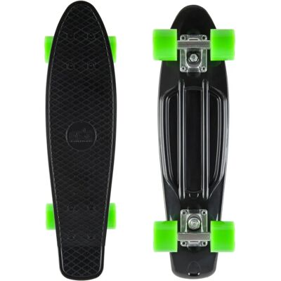 Star Skateboards, Retro Cruiser Skateboard - 56cm, Grün & Schwarz Star Skateboards, Retro Cruiser Skateboard - 56cm, Grün & Schwarz