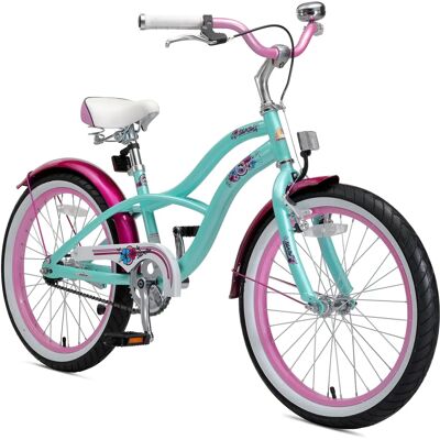 BIKESTAR Vélo enfant Cruiser - 20 pouces turquoise - Vélo pour filles - Publicité BIKESTAR Vélo enfant Cruiser - 20 pouces turquoise - Vélo pour filles - Publicité