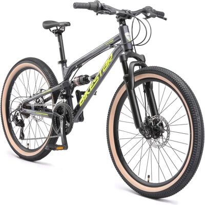 BIKESTAR Vélo pour enfants - 24 pouces, cadre 33cm, aluminium, 21 vitesses - Vélo enfant - Publicité BIKESTAR Vélo pour enfants - 24 pouces, cadre 33cm, aluminium, 21 vitesses - Vélo enfant - Publicité