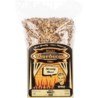 Axtschlag Bier-Aromatisierte Eichenholz Chips - Räucherzusatz - 1kg Axtschlag Bier-Aromatisierte Eichenholz Chips - Räucherzusatz - 1kg