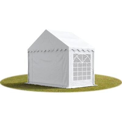 Toolport 3x2m Hvit Festtelt - Vanntett PVC 700 - Klar for Arrangementer Toolport 3x2m Hvit Festtelt - Vanntett PVC 700 - Klar for Arrangementer