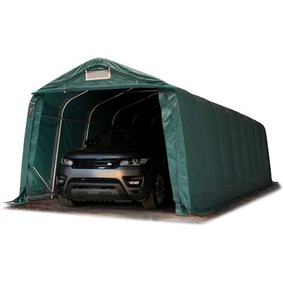 Tente Garage Toolport 3,3x9,6 m - Résistante et Étanche - Publicité Tente Garage Toolport 3,3x9,6 m - Résistante et Étanche - Publicité