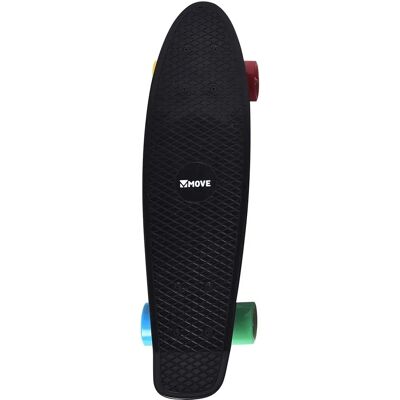 Move Move Skateboard Rétro Old School - 57,5cm - Enfants - Publicité Move Move Skateboard Rétro Old School - 57,5cm - Enfants - Publicité
