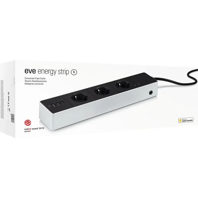 Eve Energy Strip - Intelligente Dreifachstecker mit Energiezähler - Mehrfachsteckdose Eve Energy Strip - Intelligente Dreifachstecker mit Energiezähler - Mehrfachsteckdose