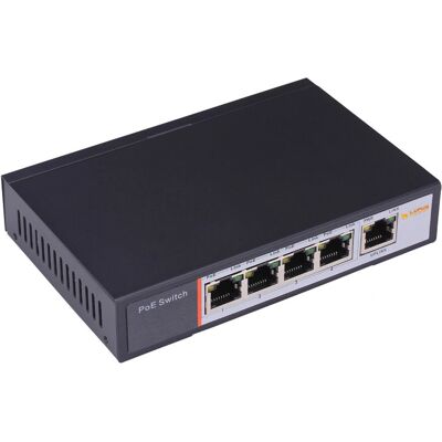 Lupus Electronics 10995 Netzwerkswitch - 4-Port PoE Fast Ethernet Lupus Electronics 10995 Netzwerkswitch - 4-Port PoE Fast Ethernet