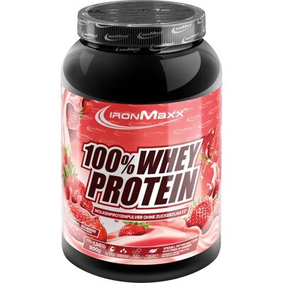 IronMaxx 900 g Erdbeere Whey Protein - Für Muskelaufbau IronMaxx 900 g Erdbeere Whey Protein - Für Muskelaufbau