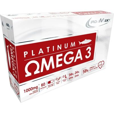 IronMaxx Platinum Omega 3 Hochdosis Fischölkapseln - Nahrungsergänzung IronMaxx Platinum Omega 3 Hochdosis Fischölkapseln - Nahrungsergänzung