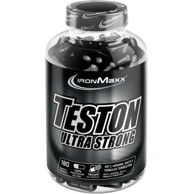 IronMaxx Teston Ultra Strong - Testosteron, Libido - 180 Kapseln - Nahrungsergänzung IronMaxx Teston Ultra Strong - Testosteron, Libido - 180 Kapseln - Nahrungsergänzung