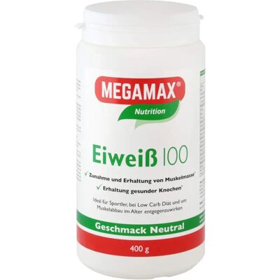 Megamax Modell Eiweiß 100 Neutral - Nahrungsergänzungsmittel Megamax Modell Eiweiß 100 Neutral - Nahrungsergänzungsmittel