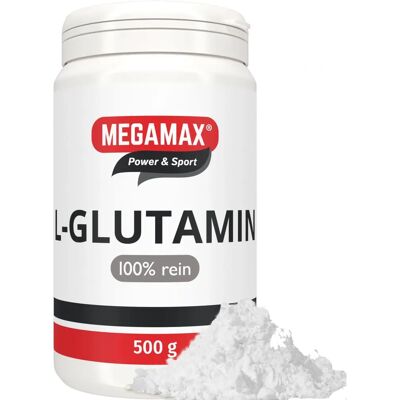 Megamax B.V. GLUTAMIN 100% Rein Pulver - Nahrungsergänzungsmittel Megamax B.V. GLUTAMIN 100% Rein Pulver - Nahrungsergänzungsmittel