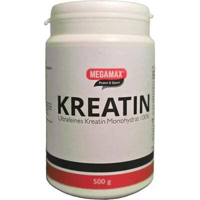 Megamax B.V. Kreatin Monohydrat 100% Pulver 500 g - Nahrungsergänzungsmittel Megamax B.V. Kreatin Monohydrat 100% Pulver 500 g - Nahrungsergänzungsmittel