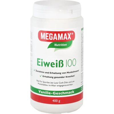 Megamax Vanille Eiweiß Pulver - Nahrungsergänzung Megamax Vanille Eiweiß Pulver - Nahrungsergänzung