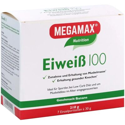 Eiweiss 100 Banane Megamax Pulver - Proteinpulver Eiweiss 100 Banane Megamax Pulver - Proteinpulver