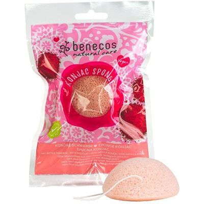 Esponja de cara de arcilla roja Benecos - Accesorio de baño Esponja de cara de arcilla roja Benecos - Accesorio de baño