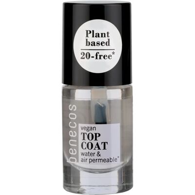 Benecos Top Coat Cristal 5ml - Vernis à ongles, Vegan, Séchage rapide Benecos Top Coat Cristal 5ml - Vernis à ongles, Vegan, Séchage rapide