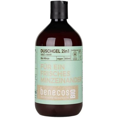 benecos Biologische Munt 2-in-1 Douchegel - Huid & Haarverzorging benecos Biologische Munt 2-in-1 Douchegel - Huid & Haarverzorging