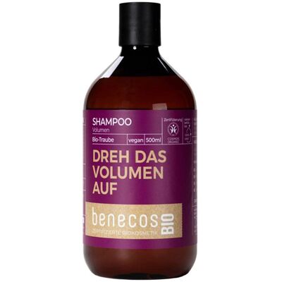 Benecos Viinirypäle Volymishampoo - Luomus, Ravitseva, 500ml Benecos Viinirypäle Volymishampoo - Luomus, Ravitseva, 500ml