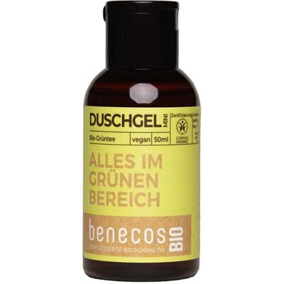 Gel Douche Végétalien Thé Vert Benecos - Voyage 50ml Gel Douche Végétalien Thé Vert Benecos - Voyage 50ml