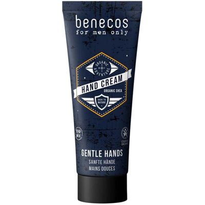 Crème pour les Mains Benecos pour Hommes - Beurre de Karité et Lavande Bio Crème pour les Mains Benecos pour Hommes - Beurre de Karité et Lavande Bio