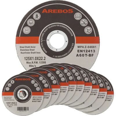 Disques de coupe AREBOS 100 - Acier, Inox, Meuleuse d’angle - Publicité Disques de coupe AREBOS 100 - Acier, Inox, Meuleuse d’angle - Publicité