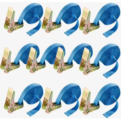 Correas de amarre azul de 6m de Arebos - Fijación de carga Correas de amarre azul de 6m de Arebos - Fijación de carga