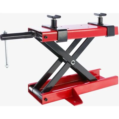 Elevador de moto Arebos 500kg Rojo - Ajustable en altura Elevador de moto Arebos 500kg Rojo - Ajustable en altura