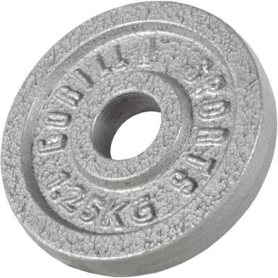 Gorilla Sports Gjutjärn Viktplatta - 1,25kg - Passar till 30mm Stång Gorilla Sports Gjutjärn Viktplatta - 1,25kg - Passar till 30mm Stång