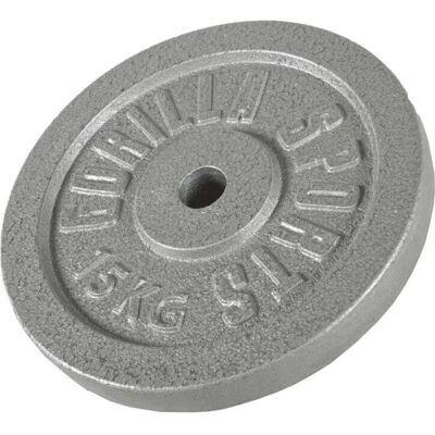 Gorilla Sports Solidna Żeliwna Talerz Zawiesiowy - 0,5-30kg - Obciążenia Gorilla Sports Solidna Żeliwna Talerz Zawiesiowy - 0,5-30kg - Obciążenia