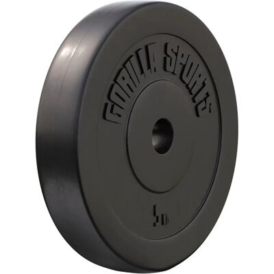 Gorilla Sports Basic 31mm Betongviktskivor - 1,25kg till 15kg Gorilla Sports Basic 31mm Betongviktskivor - 1,25kg till 15kg