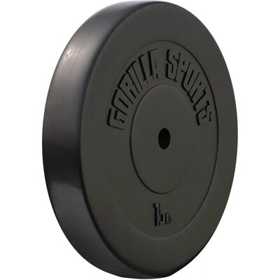Disque de Poids en Plastique Gorilla Sports 15 kg - Type de poids - Publicité Disque de Poids en Plastique Gorilla Sports 15 kg - Type de poids - Publicité