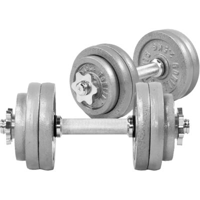Gorilla Sports 30 kg Justerbar Handväsksats med 2 Gjutjärnsstänger Gorilla Sports 30 kg Justerbar Handväsksats med 2 Gjutjärnsstänger