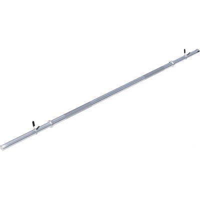 GORILLA SPORTS Skivstång 170 cm med fjäderlås - Silver GORILLA SPORTS Skivstång 170 cm med fjäderlås - Silver