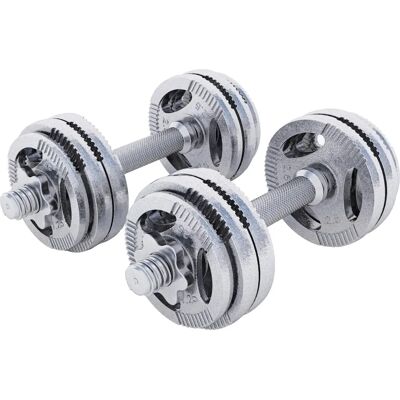 Gorilla Sports Justerbart Handväsksätt - Gjutjärn, Grå - 30kg Gorilla Sports Justerbart Handväsksätt - Gjutjärn, Grå - 30kg