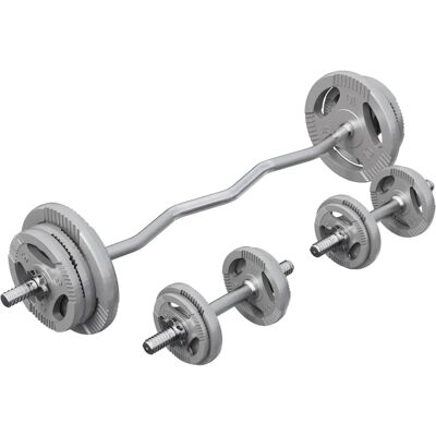 Gorilla Sports 68kg Handväsksats med Skivor & Stång - Fitnessutrustning Gorilla Sports 68kg Handväsksats med Skivor & Stång - Fitnessutrustning