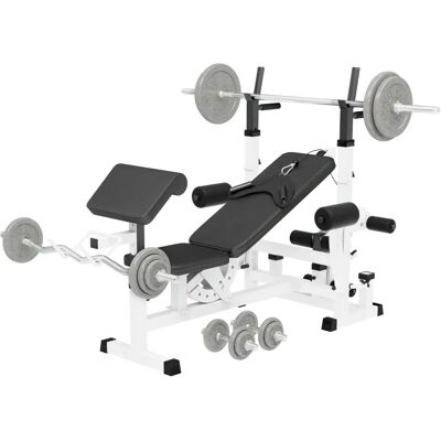 Gorilla Sports Multigym Iron White - 108kg Gorilla Sports Multigym Iron White - 108kg