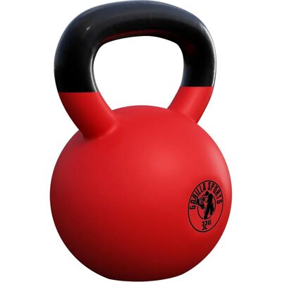 Gorilla Sports GYM Kettlebell Vinyl 2-32kg - Kettlebell Gorilla Sports GYM Kettlebell Vinyl 2-32kg - Kettlebell