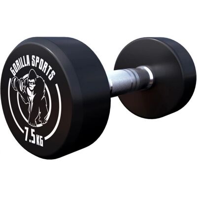 Haltère à poids fixe Gorilla Sports - 7,5 kg - Publicité Haltère à poids fixe Gorilla Sports - 7,5 kg - Publicité
