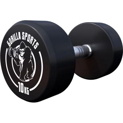 Hantla o stałej wadze Gorilla Sports - 10 kg Hantla o stałej wadze Gorilla Sports - 10 kg