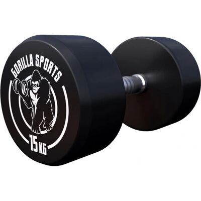 Hantla o stałej wadze Gorilla Sports - 15kg Hantla o stałej wadze Gorilla Sports - 15kg