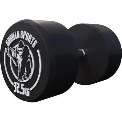 Justerbara Handvikter Gorilla Sports - 2,5-40kg Gummi - Svart - Handvikt Justerbara Handvikter Gorilla Sports - 2,5-40kg Gummi - Svart - Handvikt