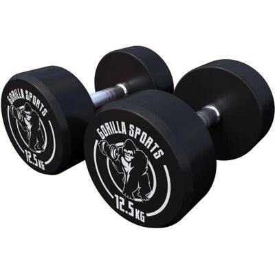 Gorilla Sports 100279-00008-0110 Haltère Poids Fixe 25 kg - Équipement de Force - Publicité Gorilla Sports 100279-00008-0110 Haltère Poids Fixe 25 kg - Équipement de Force - Publicité
