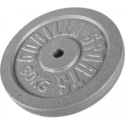 Gorilla Sports Plaque de Poids en Fer - 30kg - Fonte solide - Publicité Gorilla Sports Plaque de Poids en Fer - 30kg - Fonte solide - Publicité
