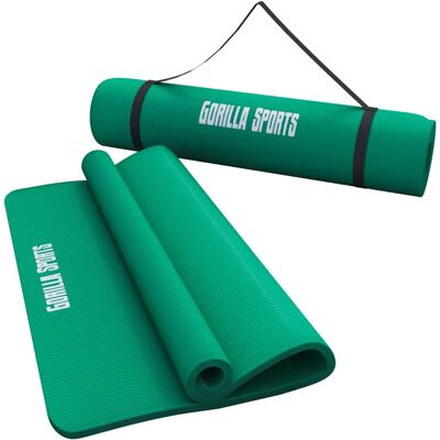 Gorilla Sports Deluxe mata treningowa - Antypoślizgowa 190x60cm Gorilla Sports Deluxe mata treningowa - Antypoślizgowa 190x60cm